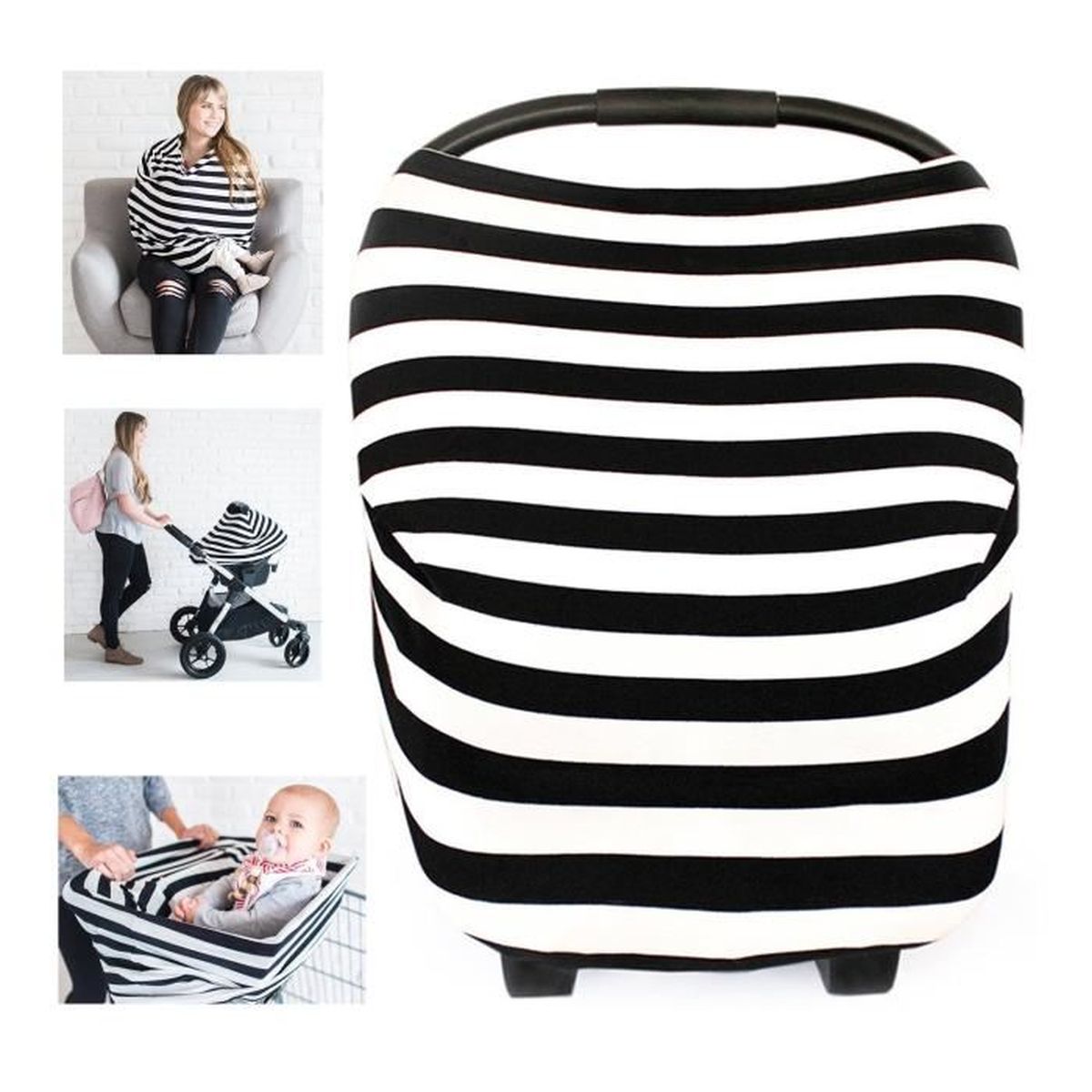 blanc et gris clair Ankamal Elec Couvertures dallaitement Allaitement lingettes dallaitement Couverture de poussette pour bébé Tapis de caddie pour supermarchés Mère Echarpes de soin pour bébé 