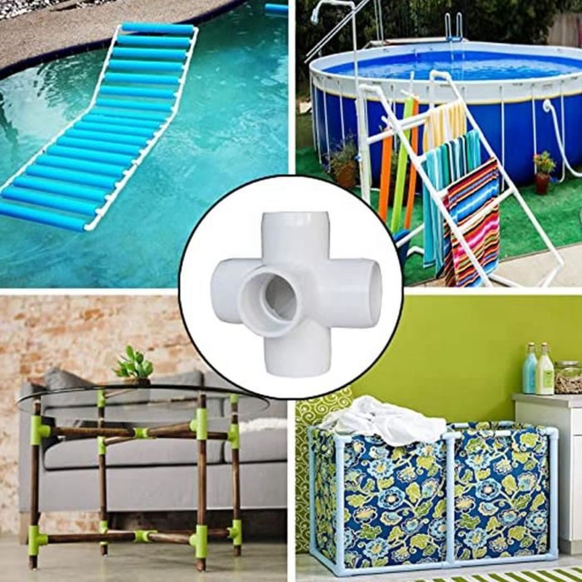 Lot De 6 Alésoirs Pour Tuyaux PVC – Tailles De 1,9 à 10,2 Cm – Compatible Perceuse 1/2 Pouce, Avec Boîte