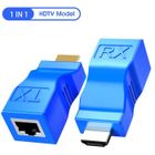 ALLOWITH Câble Audio Vidéo Extendeur Hdmi 1080P Vers Rj45 Cat5E-6 Réseau Lan Ethernet Txrx Adaptateur Répéteur 30M Bleu Bleu