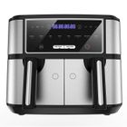 ICEAGLE Friteuse Sans Huile 2 Tiroirs - XXL 9L Airfryer 2600W - Friteuse à Air Double Tiroir - 8 Programmes - 2x4,5L, Recette