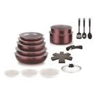 Batterie de cuisine - Tous feux dont induction - ARTHUR MARTIN - AM2503 - Aluminium - 18 pièces - Poignée amovible