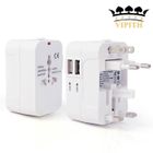 Adaptateur de voyage universel UK/Europe/US/Australie avec 2 prises USB - VIPITH