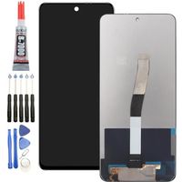 Écran LCD + Écran tactile complet pour Xiaomi Redmi Note 9 Pro/Redmi Note 9s Noir + Kit outils + Colle B7000