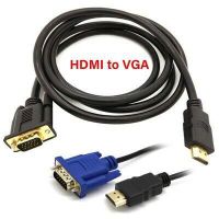 CABLING® Cable  HDMI vers VGA 1080p Actif HDTV (Mâle vers Mâle), 2m, couleur noir Convertisseur PC, Moniteur, projecteur, HDTV,