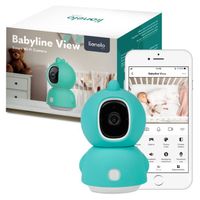 LIONELO Babyline View - Babyphone HD - 330° - Caméra Bebe WiFi - Audio Bidirectionnel - Vision nocturne - Contrôle température - USB