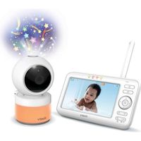 VTech Babyphone Camera, BM3255 Bébé Moniteur Vidéo 480P,Écran de 2,8  Pouces, Vision Nocturne, Fonction interphone, capteur de température,  Berceuses
