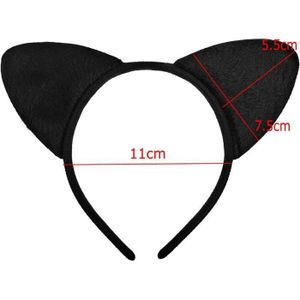 Bandeau Oreilles De Chat Rouge Avec Pompons - Accessoire Carnaval, Fête, Cosplay, Photo, Déguisement Kawaii