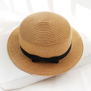 CHAPEAU - BOB Tapez 11-Chapeau de plage simple pour parents et enfants, panama décontracté pour dames, marque pour dames, b