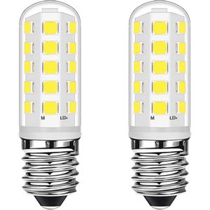AC100-240V Blanc Froid 6000K taille toute petite PYJR Ampoules led E14 équivalent 50w pour 5W consommé Lot de 2 Ampoule hotte 