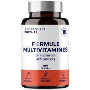 TONUS - VITALITÉ FORMULE MULTIVITAMINES et Minéraux 30 Nutriments - Complement Alimentaire Anti-Carences