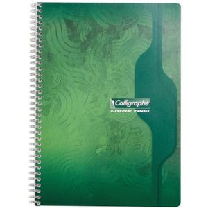 Clairefontaine Cahier Metric spirale 180 pages A5 Ligné Rouge