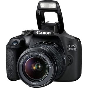 APPAREIL PHOTO RÉFLEX Canon EOS 2000D + EF-S 18-55mm f/3.5-5.6 III Kit d
