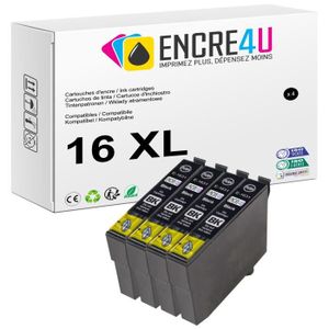 Lot De 20 Cartouches D'encre Compatibles Pour Imprimantes Epson WF (T1636XL, T16XL) - Cyan