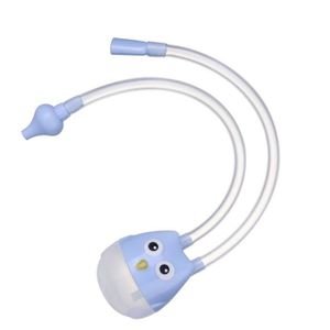 MOUCHE-BÉBÉ minifinker aspirateur nasal manuel pour nourrissons Aspirateur Nasal manuel pour bébé en forme de puericulture set Chouette Bleu