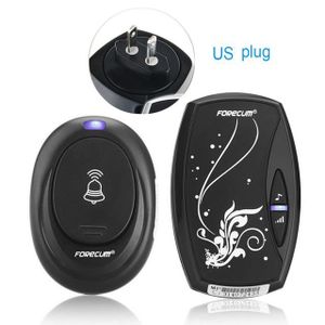 SONNETTE - CARILLON doorbell waterproof wireless,US Plug--Sonnette De 