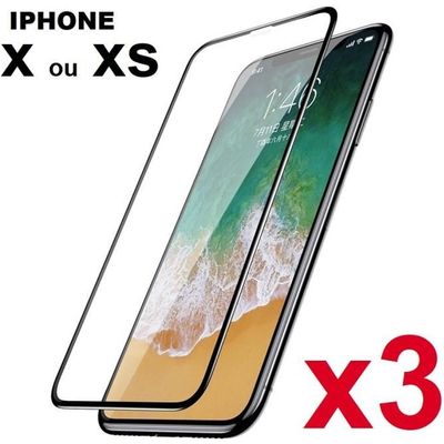 IPHONE X vitre protection ecran verre trempe