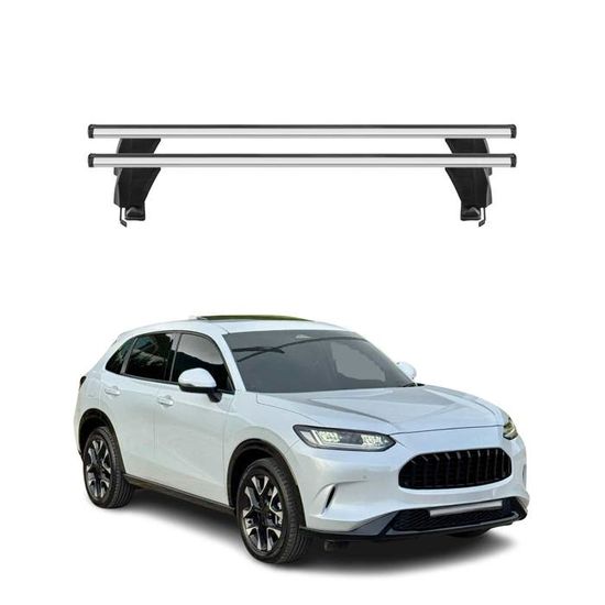 Barres De Toit Transversales Menabo Pour Honda ZR-V 2023-2025 - Aluminium Noir, Lot De 2 - Pour Transport De Bagages