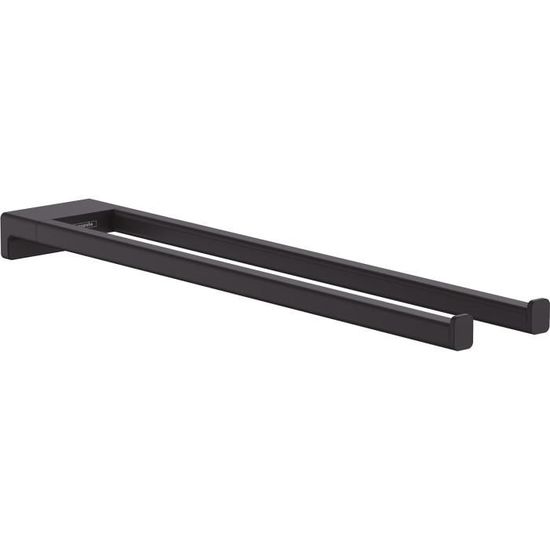 Porte-serviettes Double Hardware-House Andora 24 Pouces, Noir Mat - Neuf Sous Emballage