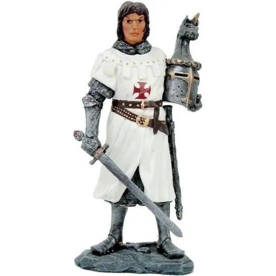 Figurine Templier Thomas Berard, Statue En Résine 20cm, Multicolore