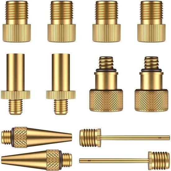 Lot De 4 Adaptateurs De Valve H-R Pour Bateau Gonflable, Kayak - PVC Noir, Compatible Pompe à Pied Ou Électrique