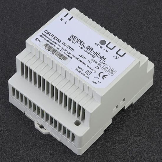 Alimentation Din-Rail Fafeicy 60W 24V - Parfaite Pour Clairage Led Et 458599 - 3