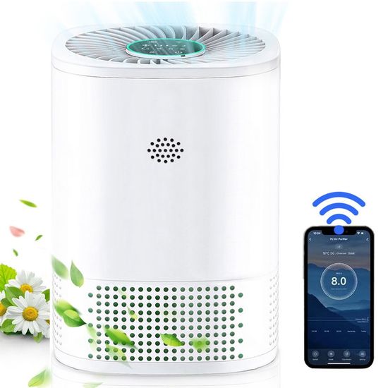 Purificateur D'Air GOAMGE - Filtre HEPA H13 - 22dB Silencieux - Aromathérapie - Pour Chambre 10-20m²
