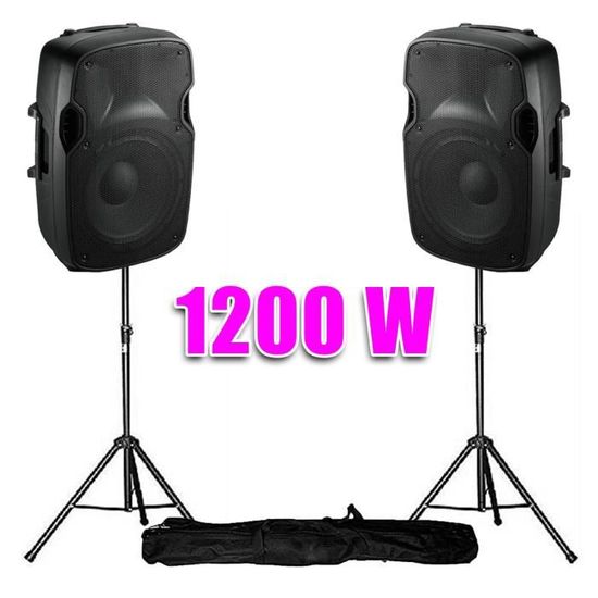 Enceinte sonorisation pro DJ Marathon USA DJ-153 1200w - Cdiscount