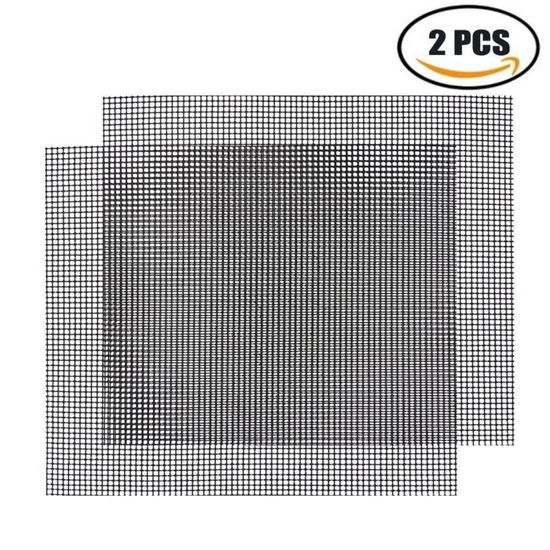 Lot De 4 Tapis De Cuisson Barbecue Téflon - 40x30cm - Réutilisables, Antiadhésifs, Découpables