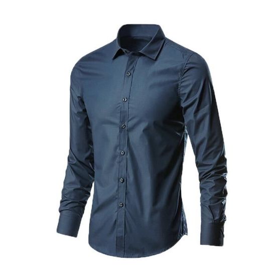 Chemise Habillée Pour Homme Infroissable Et Extensible | Manches Longues | Idéale Pour Le Bureau Et Les Occasions Décontractées - 11