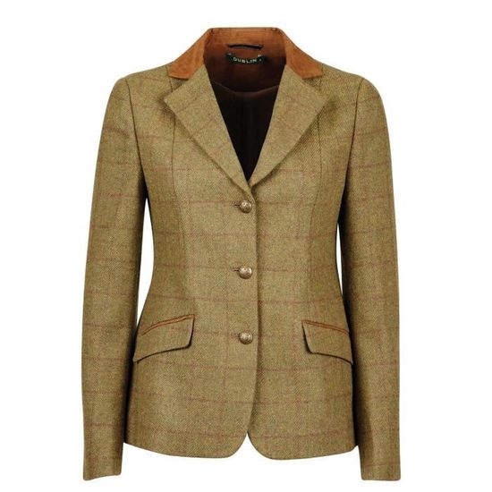 Veste Tweed équitation Classique Veste équitation Shires Aubrion Saratoga - Tweed Carreaux Femme Veste Tweed équitation Shires