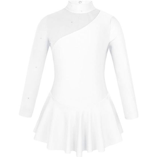 TiaoBug Robe De Patinage Artistique Pour Fille - Robe De Ballet