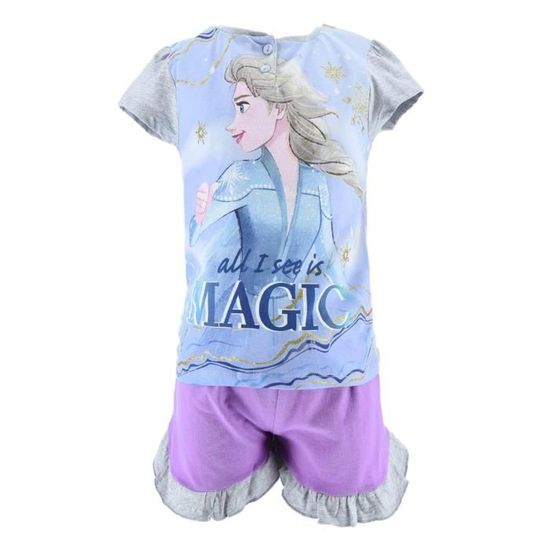 Pyjama Polaire Frozen (La Reine Des Neiges) Pour Enfant - Licence Disney, Manches Longues, Doux Et Chaud
