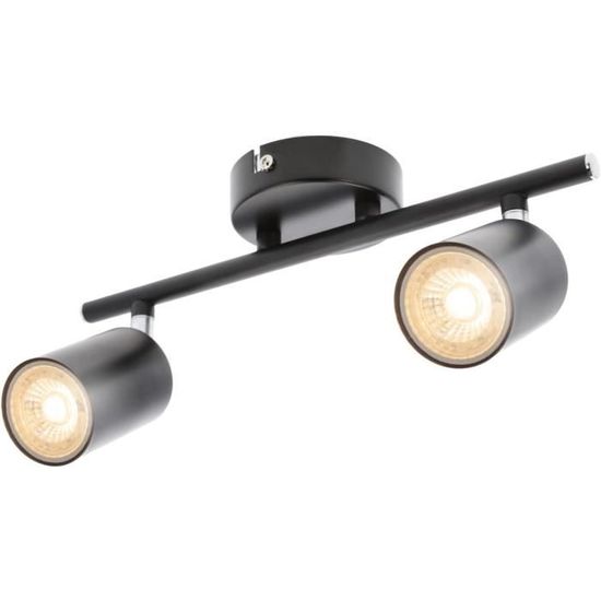 Spot Mural 3 Ampoules FARO BARCELONA Mika - Noir - Acier - 47 Cm - Ampoules GU10 Non Incluses