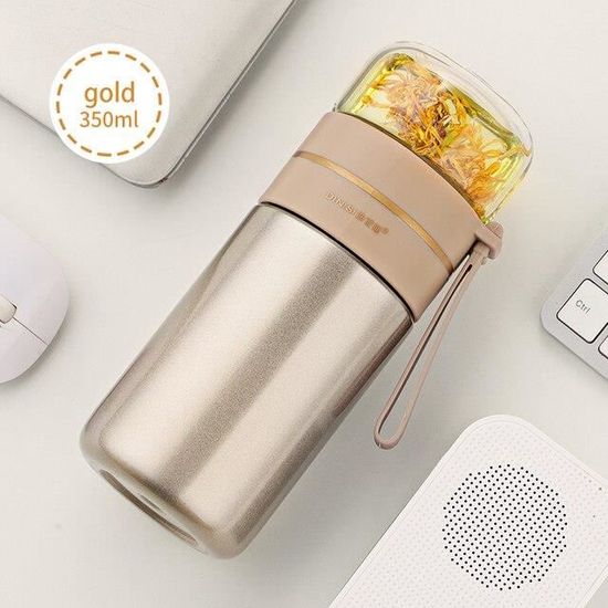 GOURDE BIDON,Green 500ML--Bouteille Thermos en acier inoxydable pour