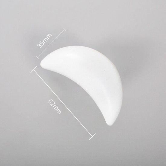 10 Boutons En Céramique Blanche Gravée Avec Surface Brillante Pour