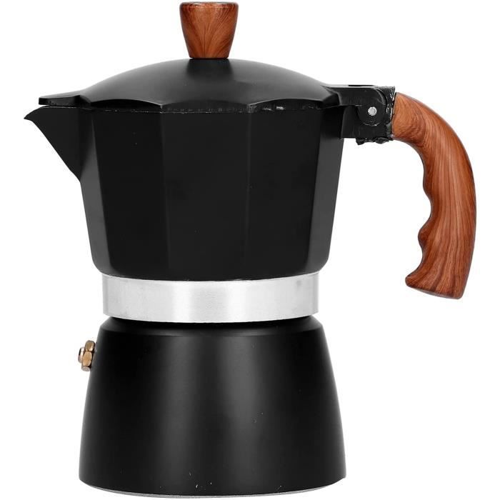 ALIKEE Pot Moka en Acier Inoxydable 300 ML Convient Aux Cuisinières à Induction Cafetière Expresso Italienne avec Anneau D/'étanchéIté