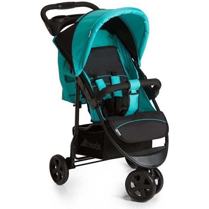 HAUCK Poussette Bébé Citi Neo II Caviar / Aqua - 3 roues