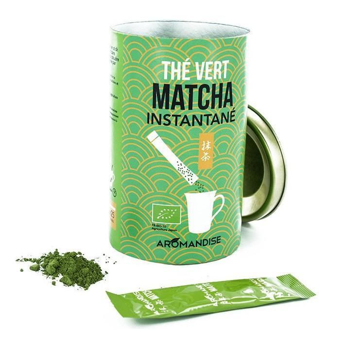 Thé Vert Matcha bio instantané - 25 sticks
