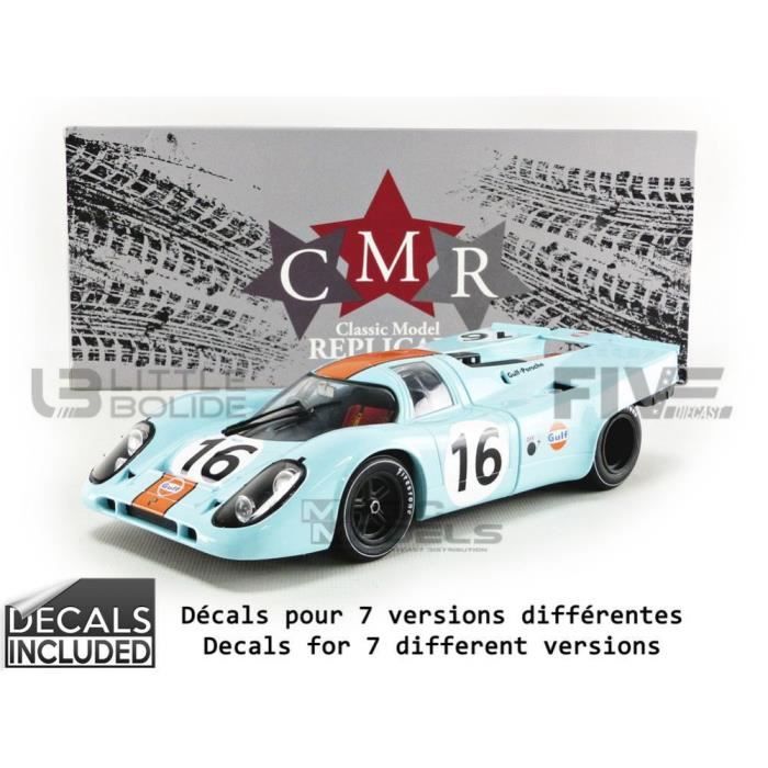 Voiture Miniature de Collection - CMR 1/18 - PORSCHE 917 K Gulf - Winner 1000km Zeltweg 1971 - Blue / Orange - CMR146_16