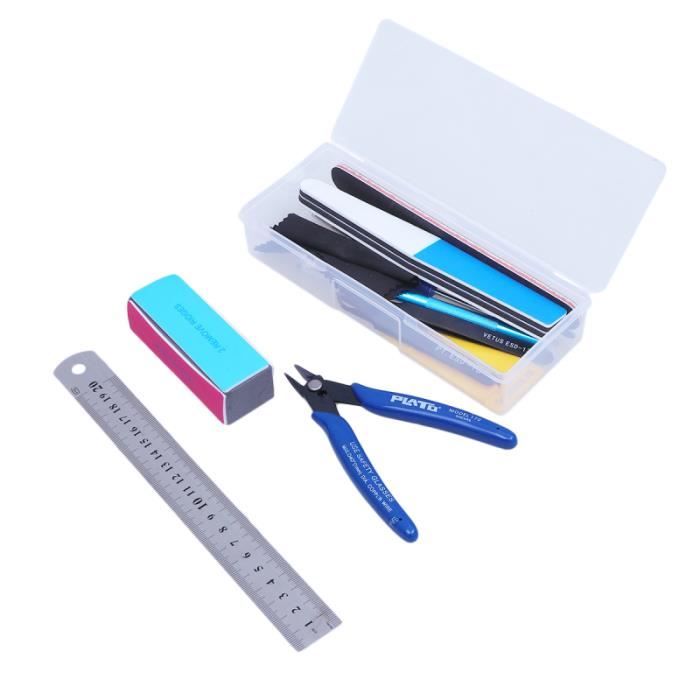 1 ensemble d'outils de modèle assortis d'artisanat d'émeri pour modèles de jouets réparant la COUPE-ONGLES - PINCE A ONGLES