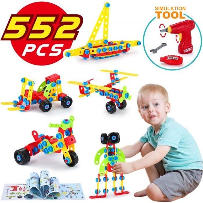 TINOTEEN Blocs de Construction Jouets pour 5, 6, 7 Ans et Les Enfants Plus Âgés, l'Apprentissage de la Construction Éducative Ens
