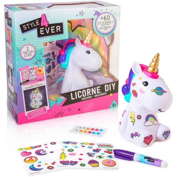 Toys OFG 106 Style For EVER - Personnage licorne à customiser - Licorne DIY