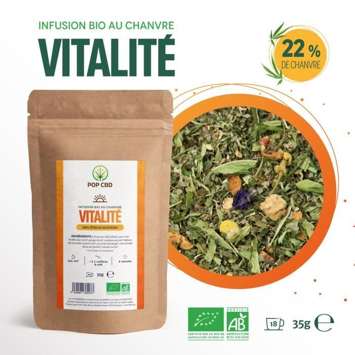 Infusion Bio au Chanvre (22%) POP CBD \