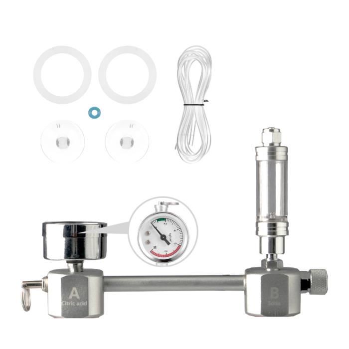 Aquarium,Aquarium système de régulateur de CO2 Kit générateur de diffuseur de co2 avec Valve, atomiseur - Type with Bubble counter