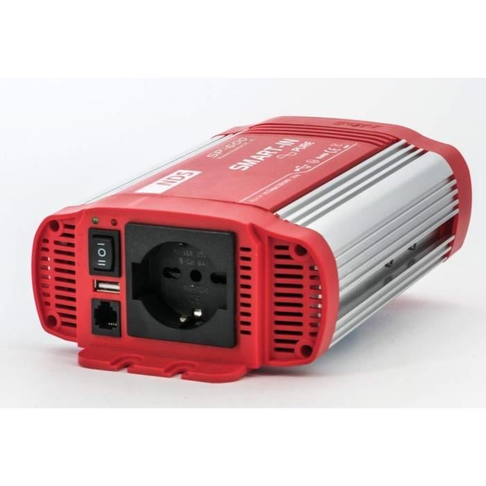 NDS convertisseur Smart-in 230 V/50 ? 60 HZ 12/600 Onde Pure - SP600-12