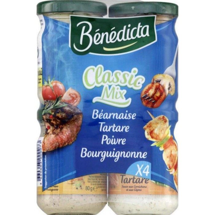 Bénédicta Assortiment de 4 sauces recette tradition