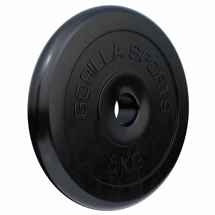 Poids disque en caoutchouc de 5 kg