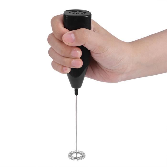 Hililand Mixeur de lait Mini Batteur à Oeufs Électrique à Main Ménage Mousseur à Lait au Café Mélangeur Outils de Cuisine