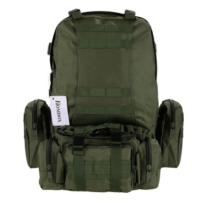 Camouflage Type grand sac à dos alpinisme Vert