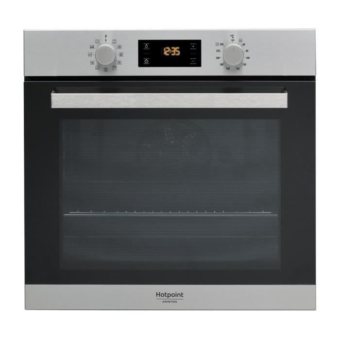 Hotpoint FA3 840 P IX a libre installation électrique 66L 3300 W a + Noir, Acier inoxydable Four